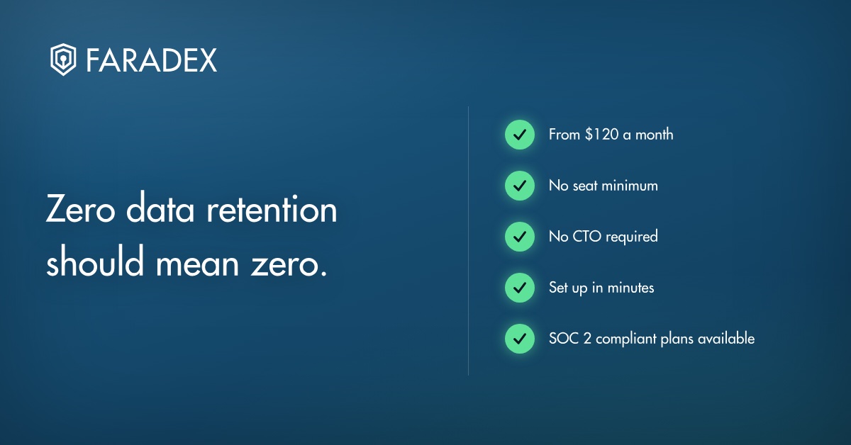 Zero data retention should mean zero. In most AI plans, it means 30 days.